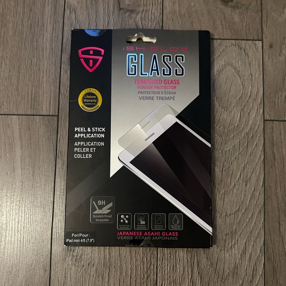 iShieldz Tempered Glass Screen Protector for Apple iPad Mini 4 and 5 7.9 inch
